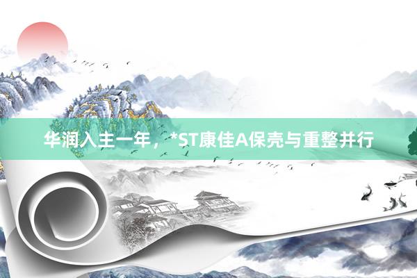 华润入主一年，*ST康佳A保壳与重整并行