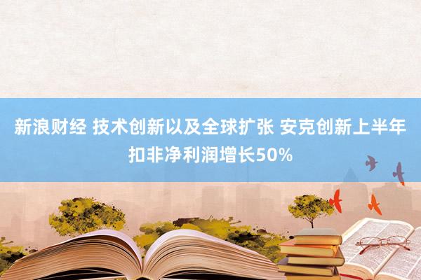 新浪财经 技术创新以及全球扩张 安克创新上半年扣非净利润增长50%
